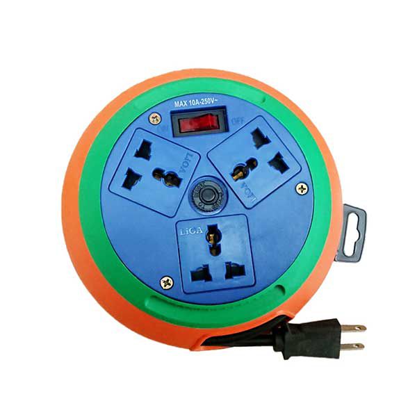 Ổ cắm kéo dài quay tay-cuộn dây kín kiểu đĩa bay DB○2-10A