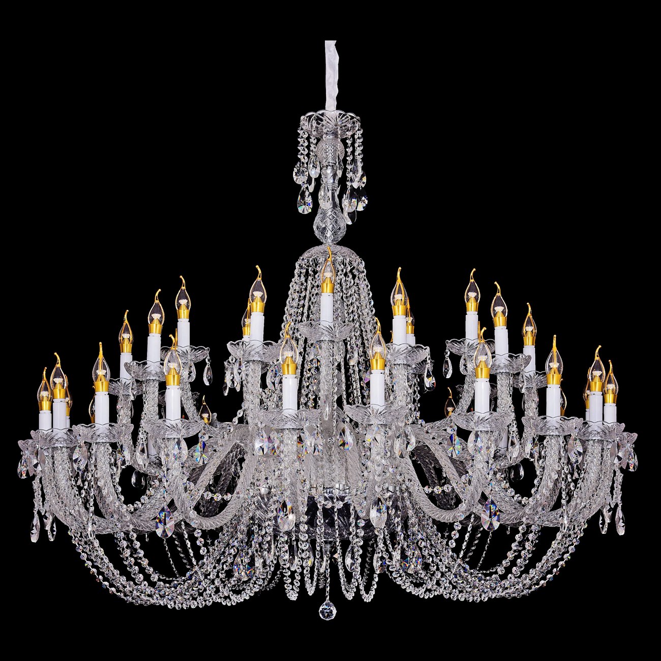 Đèn chùm pha lê nến 355 decor D1400*H1500 - E14*35