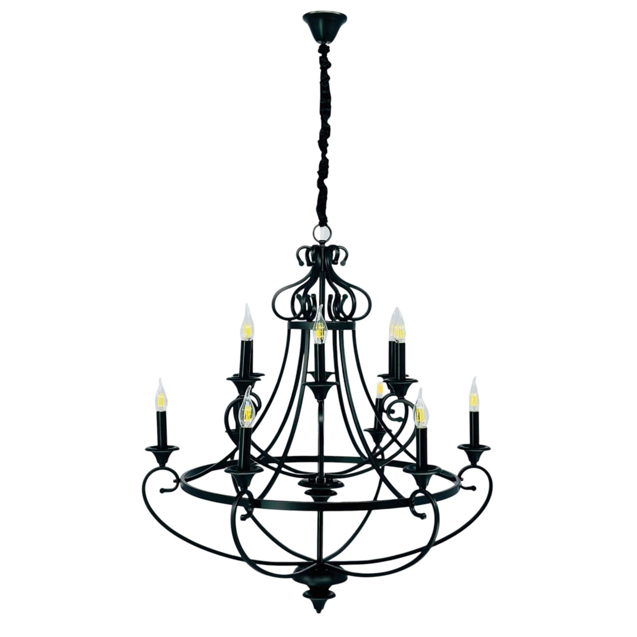 Đèn chùm nến 355 decor D900*H950 - E14*12