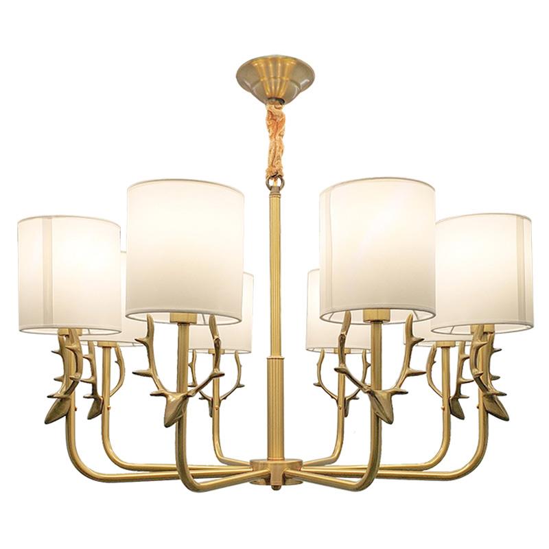 Đèn chùm nến đồng W850*H250, E14*8