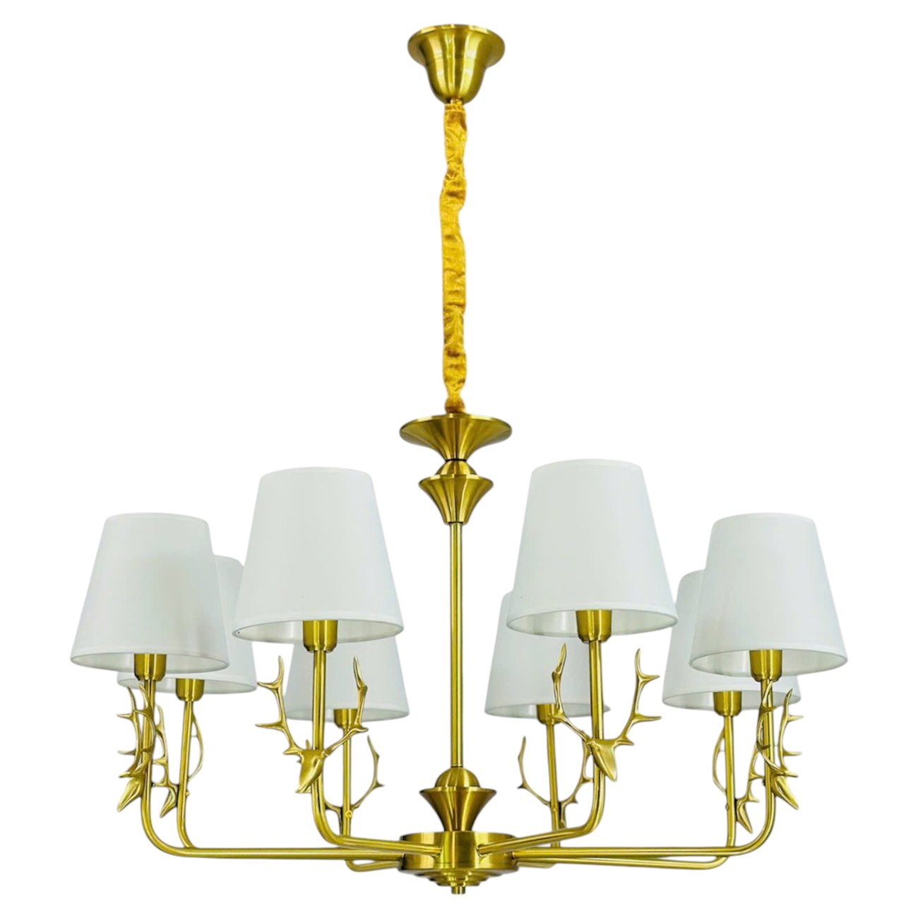 Đèn chùm nến đồng W850*H250, E14*8