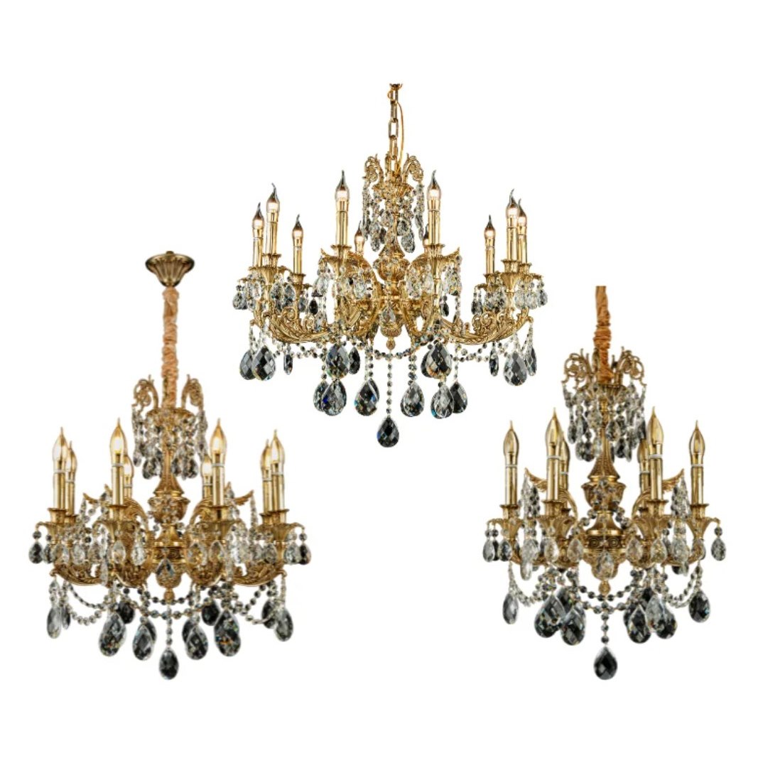 Đèn Chùm Đồng Nến 355 DECOR DCD2301