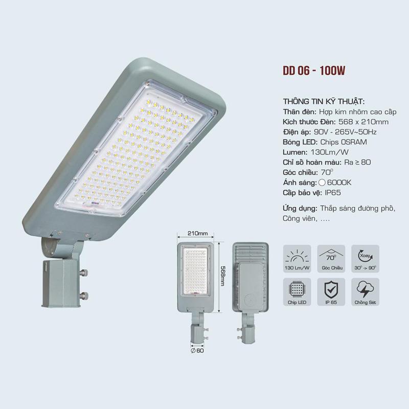 Đèn đường Led Anfaco DD 06-100W
