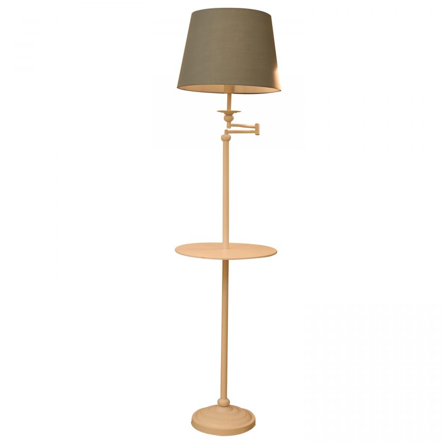 Đèn cây trụ đứng góc sofa cổ đèn xoay có khay để đồ Venus