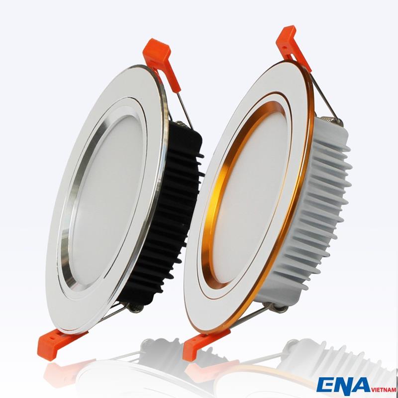 Đèn LED âm trần Downlight viền bạc ENA-DTI