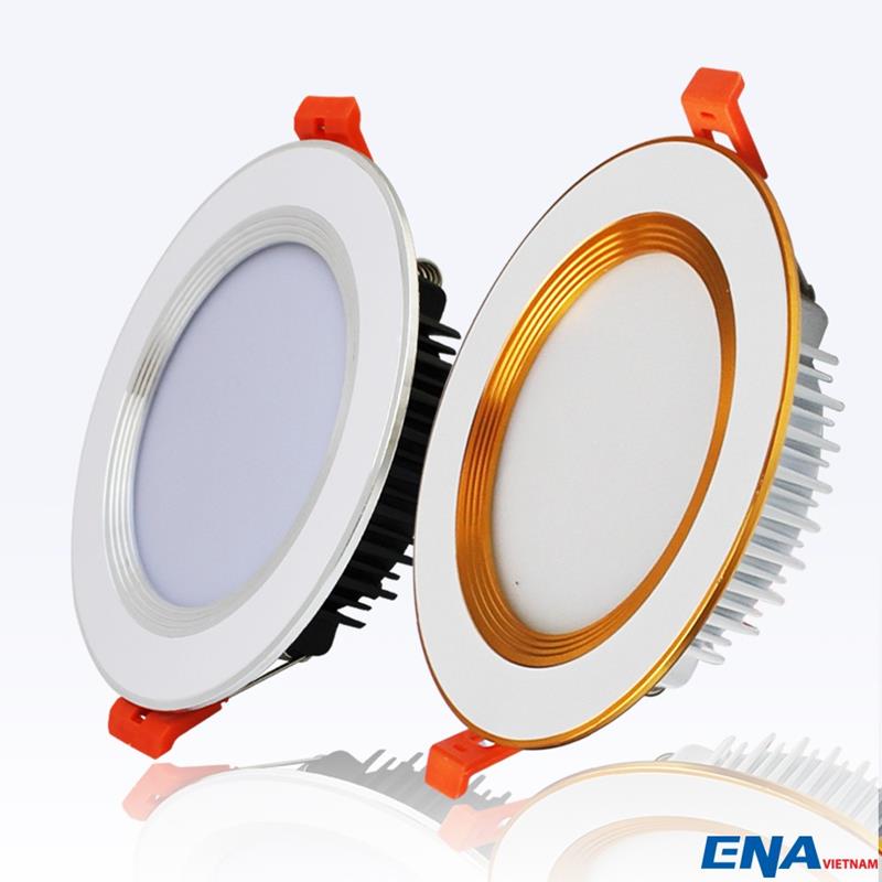 Đèn LED âm trần Downlight viền vàng ENA-DTJ