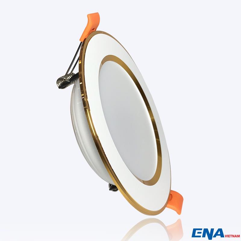Đèn LED âm trần Downlight viền vàng ENA-DTF