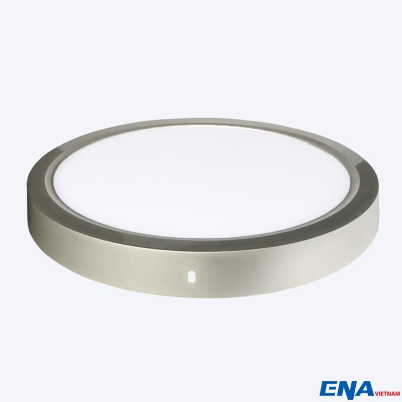 Đèn ốp trần tròn nano ENA-OTC vỏ bạc PMMA