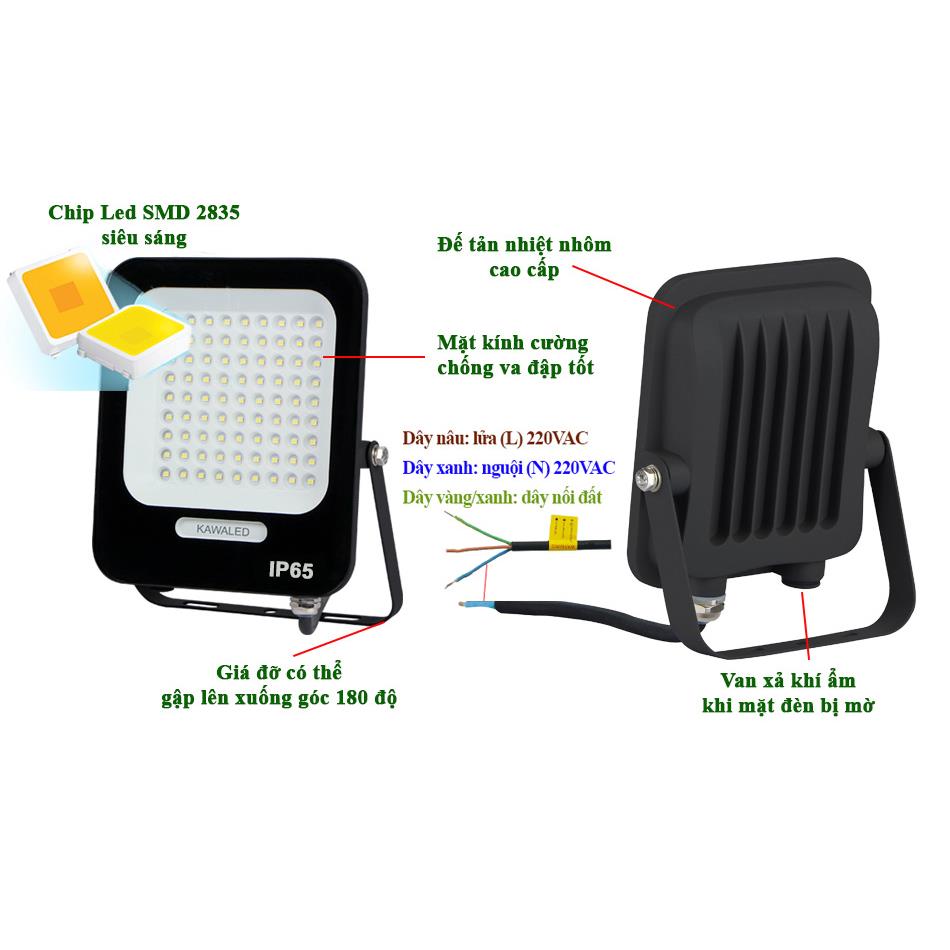 Đèn pha Led tổ ong Kawaled LED2-FL200W