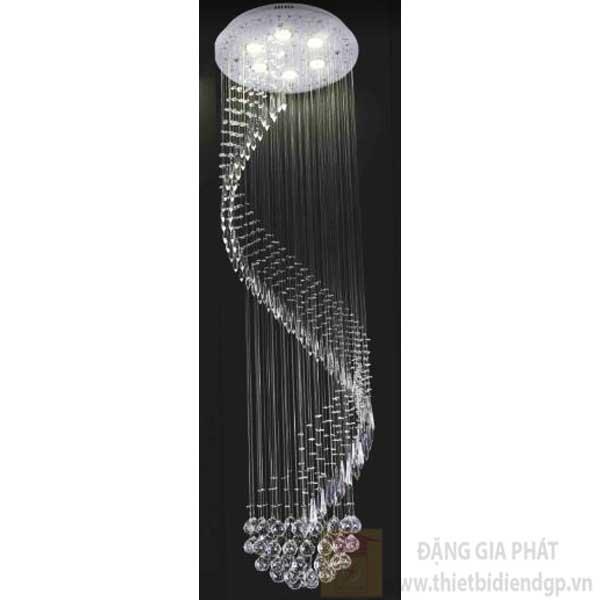 Đèn treo Sano Led 5W*9, Ø500*H1800, đổi màu xanh, xanh lá, đỏ, 60 hạt