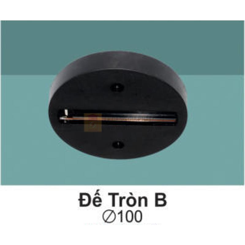 Phụ kiện đế tròn đèn chiếu điểm Đen - Ø100