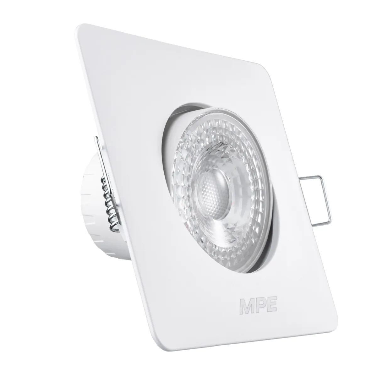 Đèn LED downlight MPE điều chỉnh hướng chiếu sáng mặt vuông