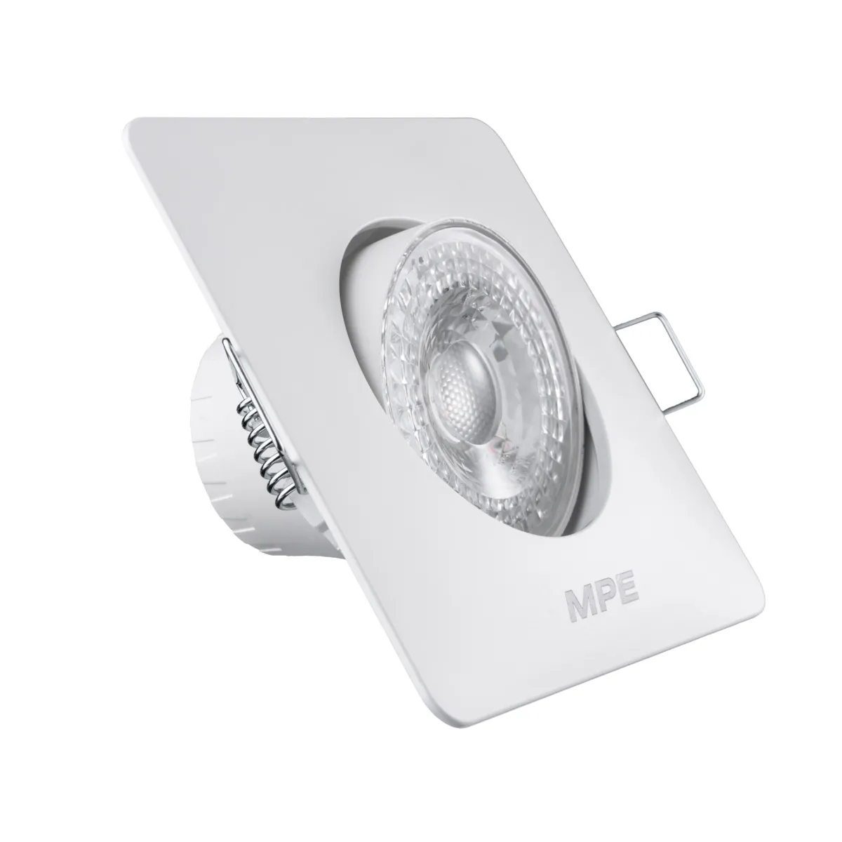 Đèn LED downlight MPE điều chỉnh hướng chiếu sáng mặt vuông