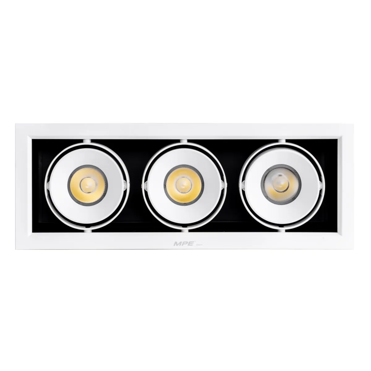Đèn LED downlight MPE mặt vông 20W (3 bóng)