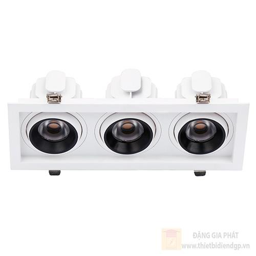 Đèn âm trần 3 bóng vinaled 18W mẫu A