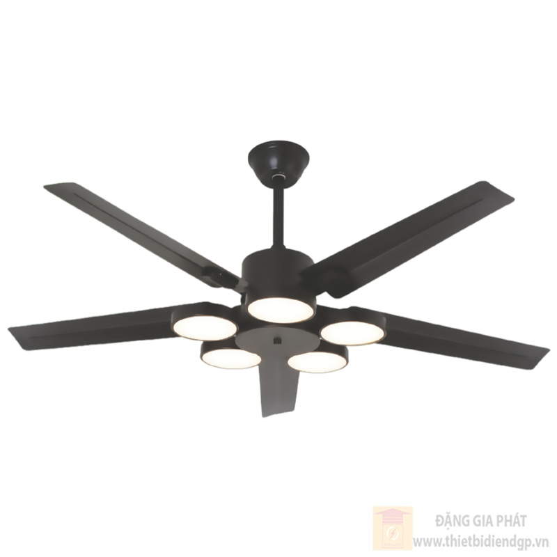 Đèn quạt Hufa Ø1300*H250, 5 cánh quạt kim loại, CS quạt 40W