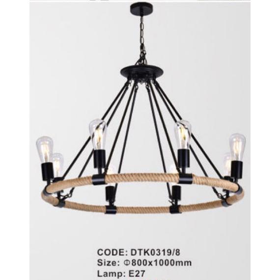 Đèn Chùm Dây Thừng DTK0319/8