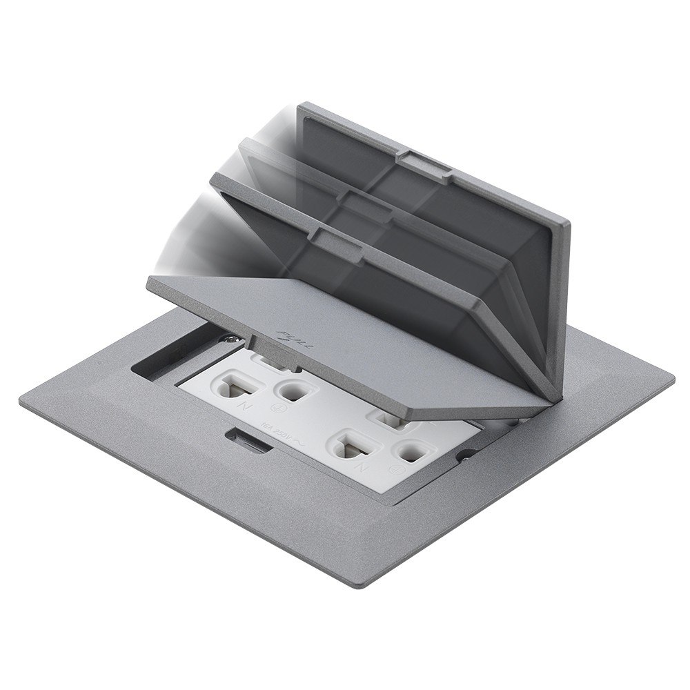 Ổ cắm âm sàn tự động đóng khi không sử dụng