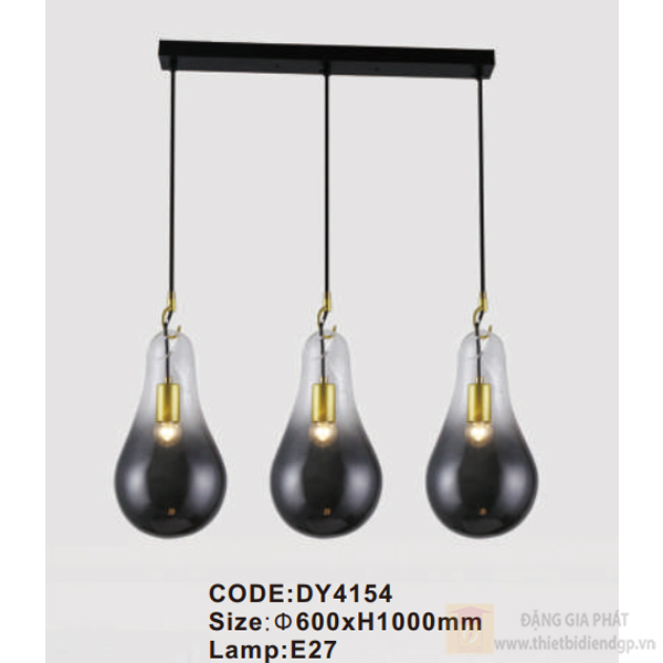 Đèn treo trần đế dài trang trí Slister Ø600*H1000mm - E27