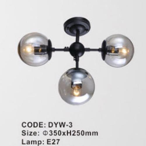 Đèn thả trần thủy tinh E27- Ø350*H250 mm