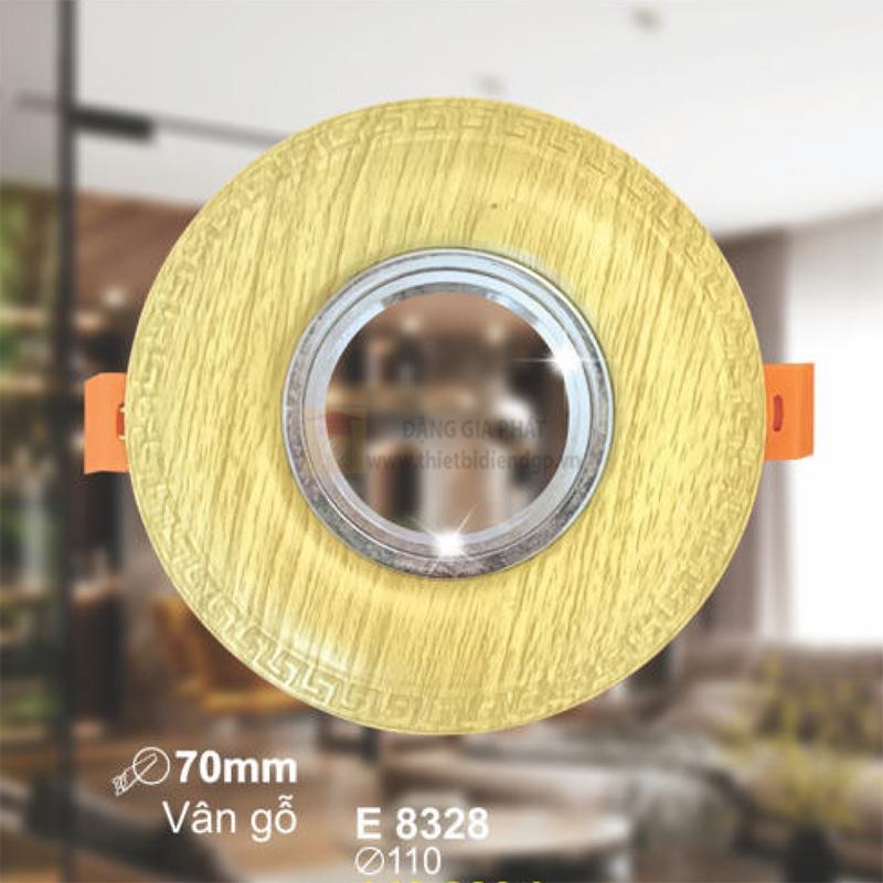 Chóa đèn âm trần vân gỗ Ø110 - khoét lỗ Ø70 mm