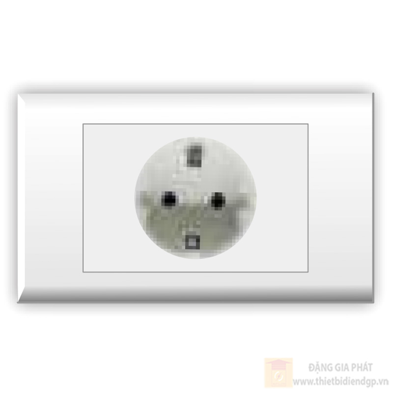 Ổ cắm đơn kiểu Châu Âu Schuko 16A LiOA E18SCK