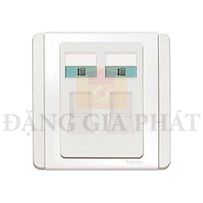 Ổ cắm đôi điện thoại /2 Gang Tel Outlet W.Shutter
