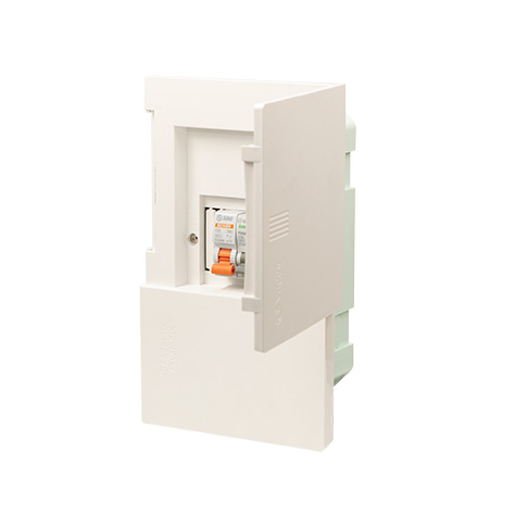 Tủ điện 2-4 Module Sino E4M âm tường màu trắng đục