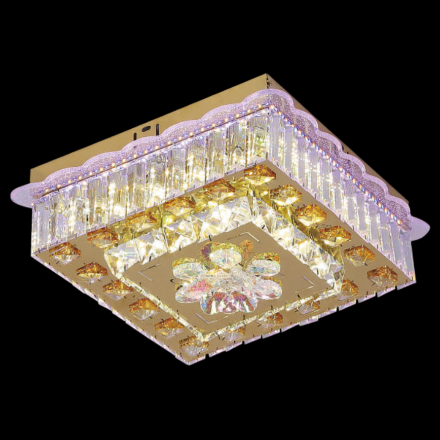 Đèn mâm pha lê Slister 300*300mm - LED 95W - 3 CĐ