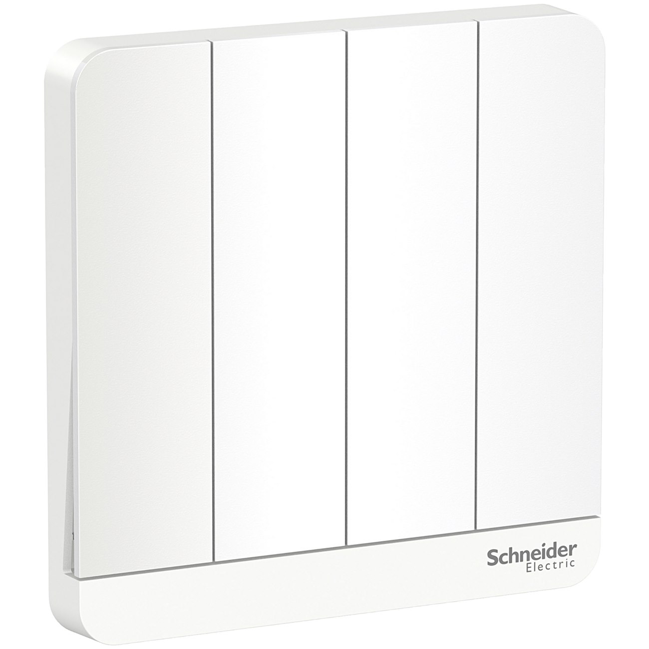 Bộ công tắc bốn 1 chiều 16AX, có LED màu trắng