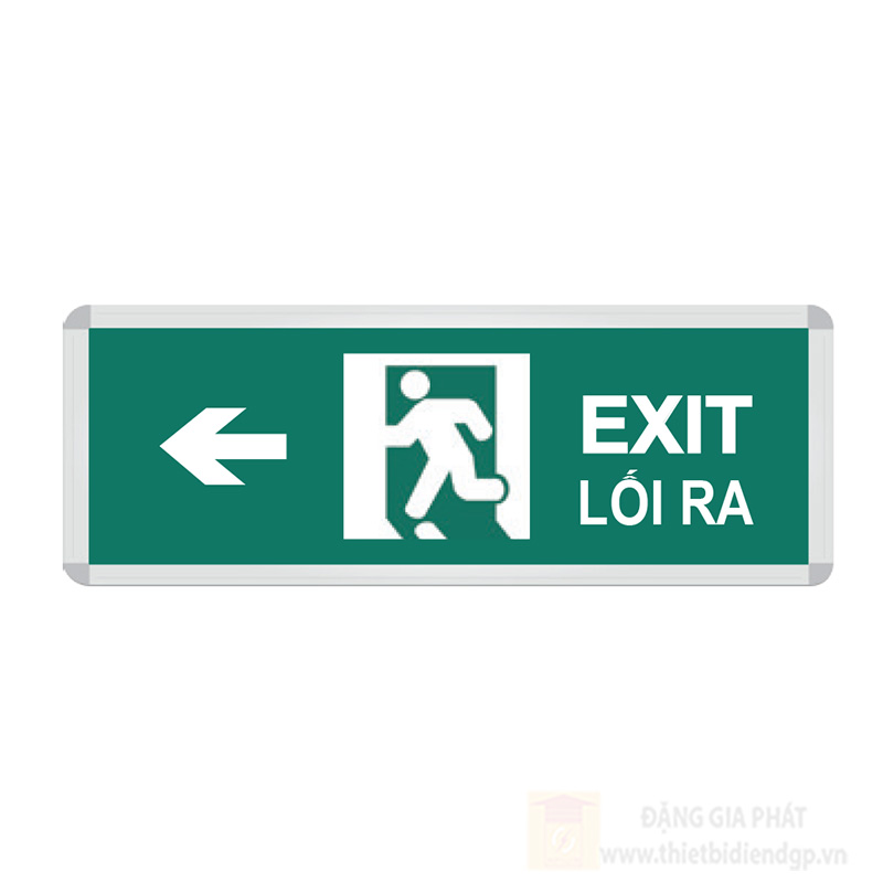 Đèn Exit chỉ hướng trái 2 mặt roman ELK2008
