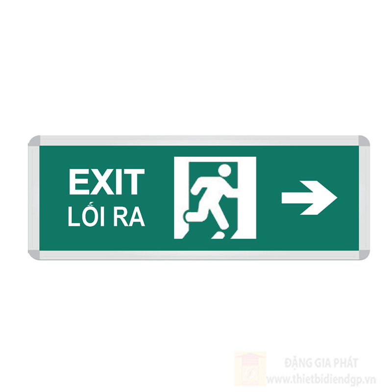 Đèn Exit chỉ hướng phải 2 mặt roman ELK2008