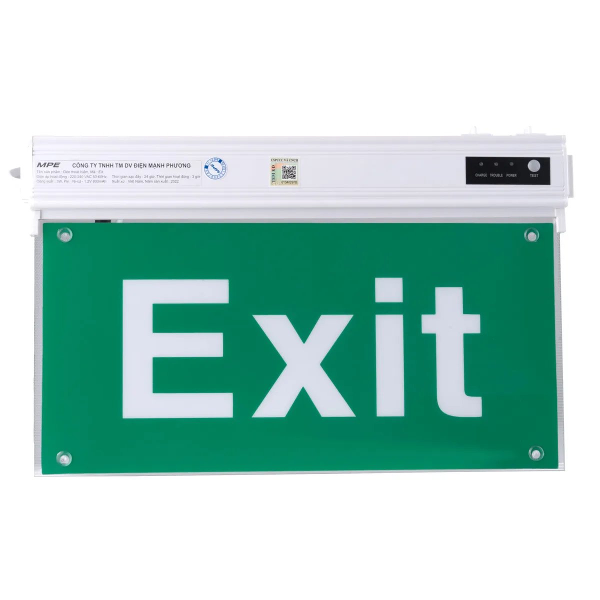 Đèn báo Exit MPE 1 mặt EX-P