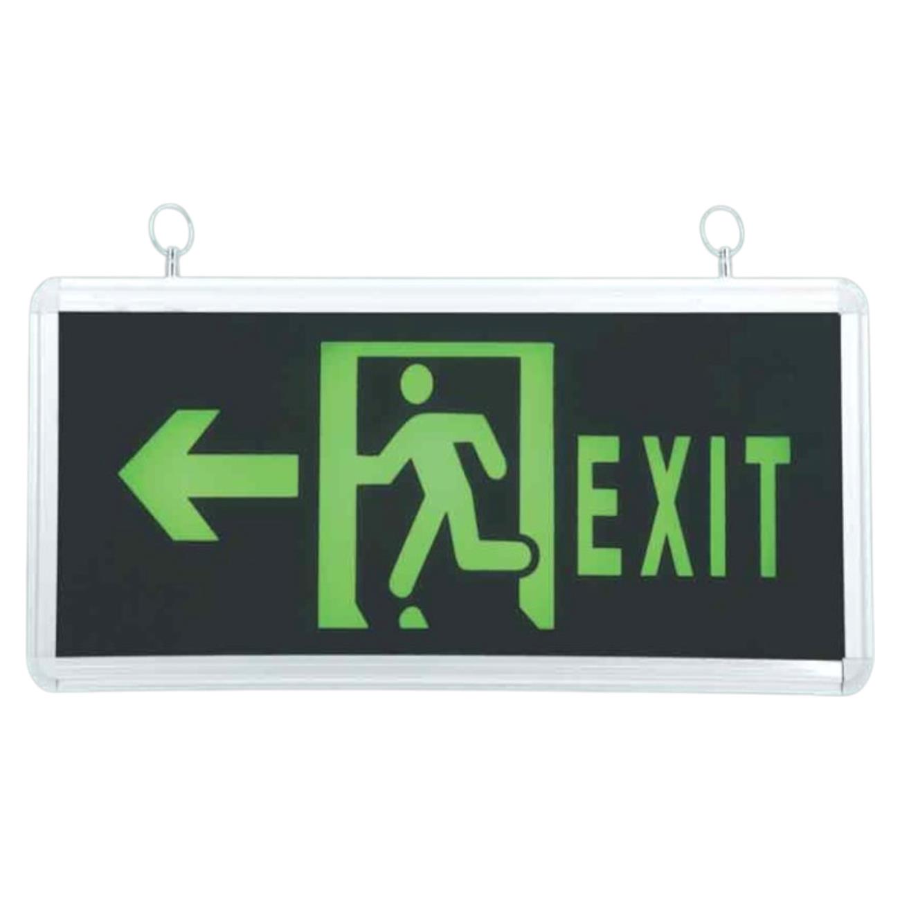 Đèn exit trái mặt đơn, W140*L350