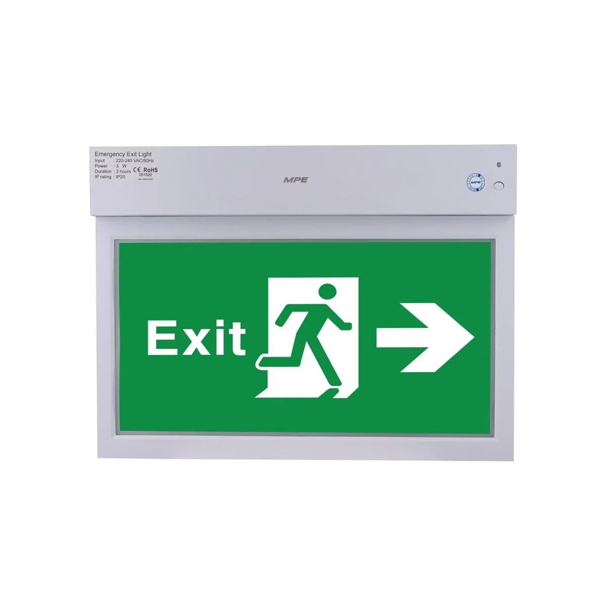 Đèn Exit MPE đa năng 1 mặt phải EXR/M