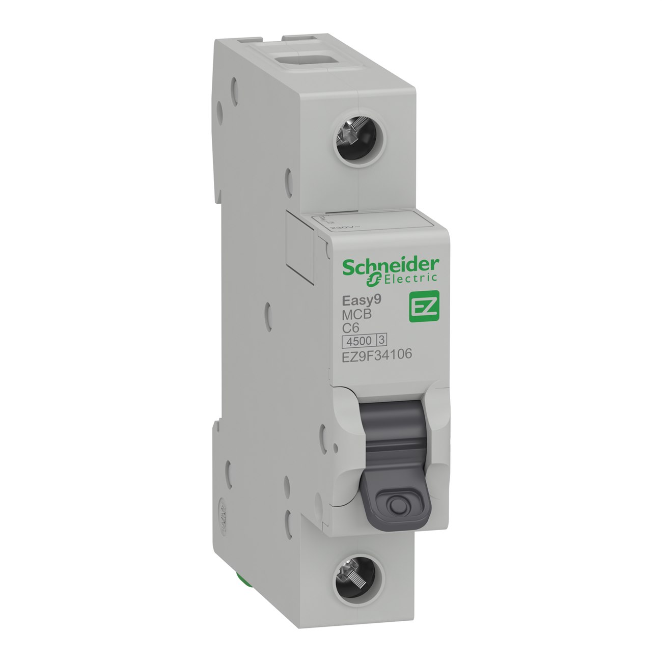 Easy9 MCB Schneider 1P EZ9F34106 4.5kA/230V
