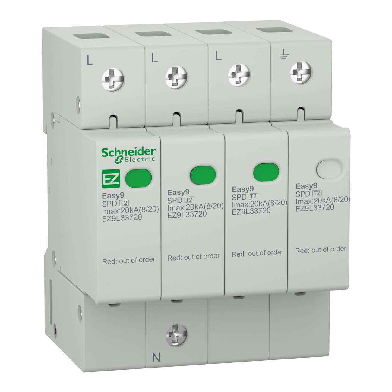 Easy9 SPD Chống sét lan truyền Schneider 3P+N (loại 2)