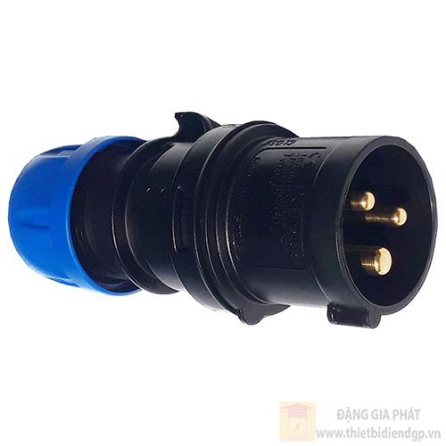 Phích cắm công nghiệp PCE di động loại không kín nước 16A - 3P - 230V - 6H - IP44