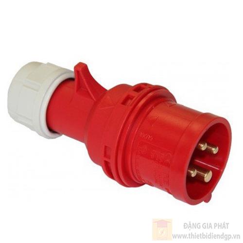 Phích cắm công nghiệp 3 pha PCE di động loại không kín nước 230V/400V 6H-IP44
