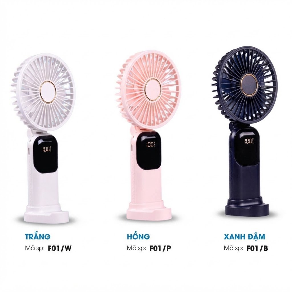 Quạt sạc cầm tay Tiến Phát F01