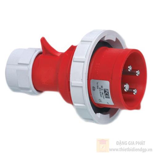 Phích cắm công nghiệp 3 pha PCE cho Container loại kín nước 32A - 4P - 440V - 3H - IP67