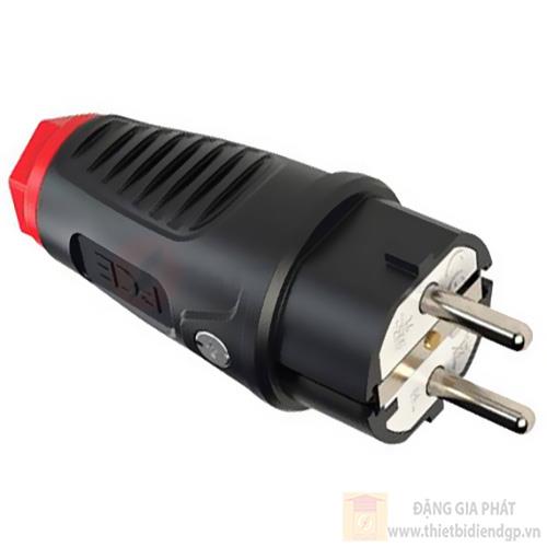 Phích cắm công nghiệp 1 pha PCE bằng nhựa 2P + E, 250V-16A, IP54