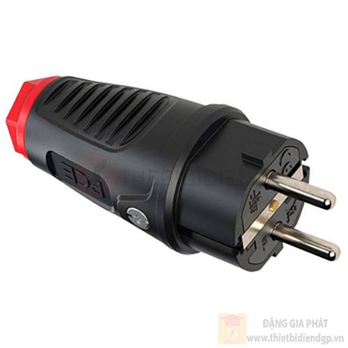 Phích cắm công nghiệp 1 pha PCE bằng nhựa 2P + E, 16A. 250V, IP54, chịu va đập