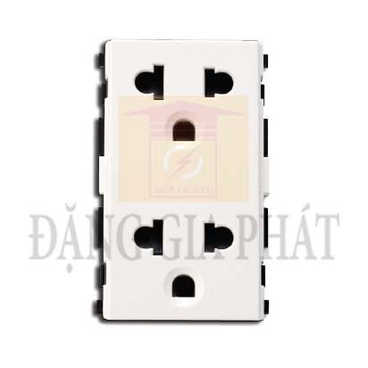 Ổ cắm đôi 3 chấu 16A,size L
