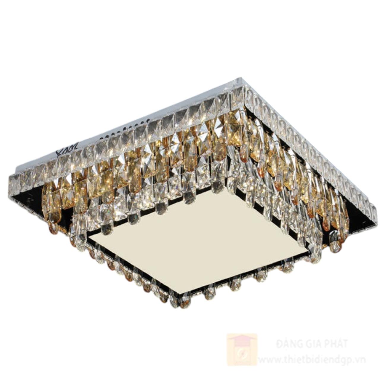 Đèn mâm pha lê Slister 600*600mm - LED 160W - 3 CĐ