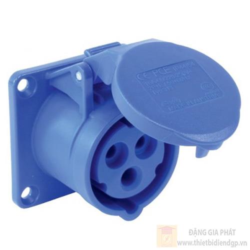 Ổ cắm công nghiệp PCE gắn âm loại không kín nước dạng thẳng 16A IP44