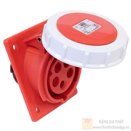 Ổ cắm công nghiệp 3 pha PCE gắn âm cho Container loại kín nước 32A - 4P - 440V - 3H - IP67