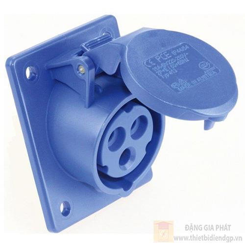 Ổ cắm công nghiệp PCE gắn âm loại không kín nước dạng nghiêng 16A IP44
