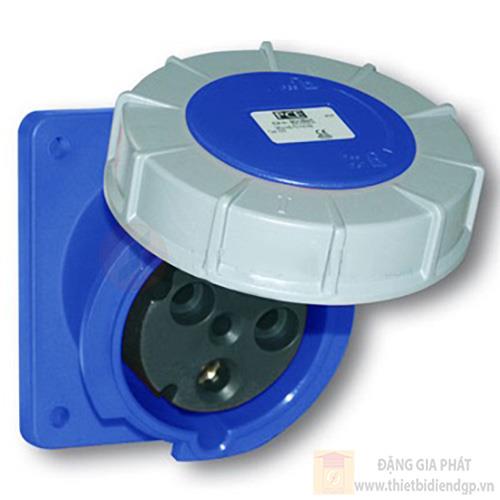 Ổ cắm công nghiệp PCE gắn âm 125A - 400V - 6H - IP66/67 - Dạng nghiêng
