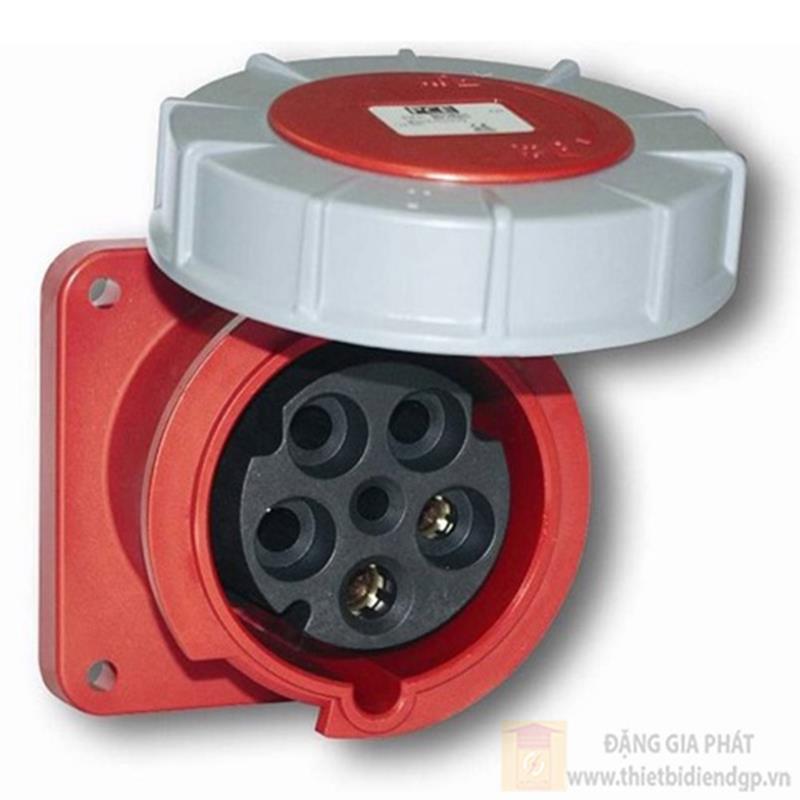 Ổ cắm công nghiệp PCE gắn âm 125A - 400V - 6H - IP66/67 - Dạng nghiêng